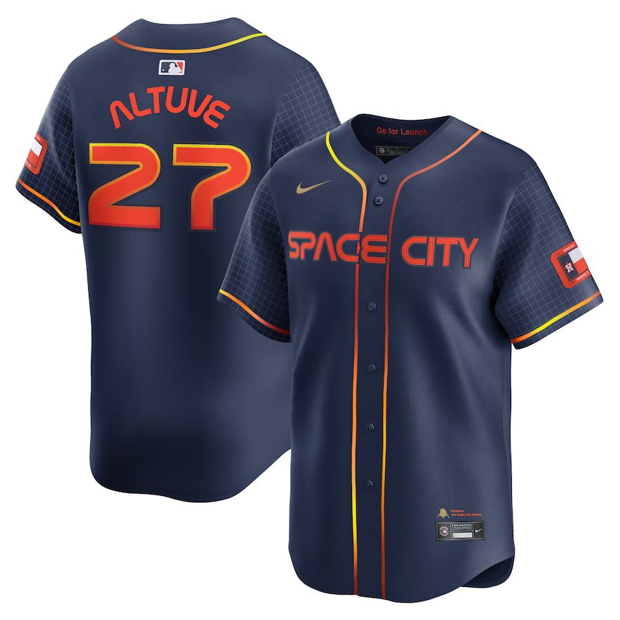 Men Houston Astros #27 Jose Altuve Nike Navy City Connect Limited Player MLB Jersey->houston astros->MLB Jersey